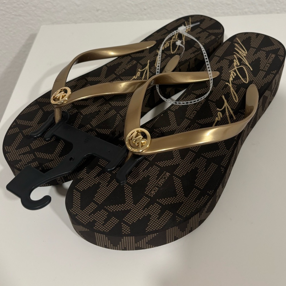Michael Kors Signature Wedge Sandals